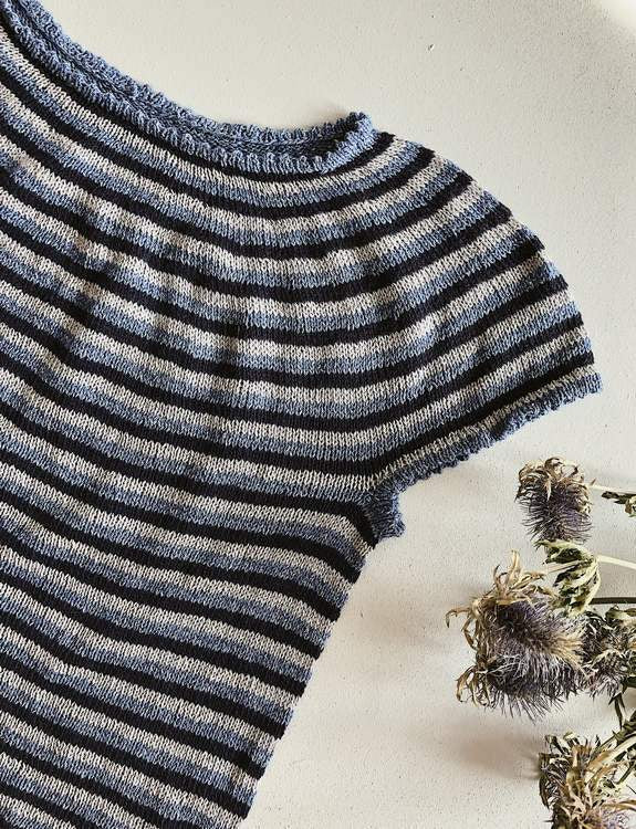Striped summer top by Önling, knitting pattern