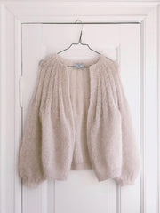 Knitting pattern for Sunday cardigan mohair edition by PetiteKnit.