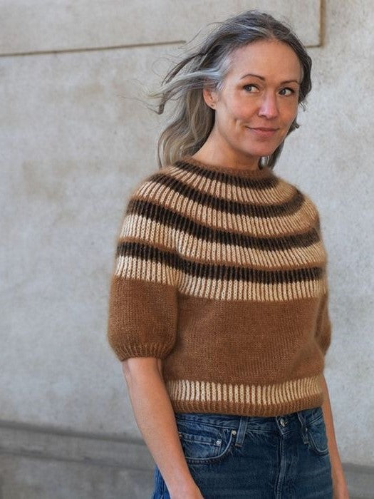 Tanne Top by Anne Ventzel, No 15 + Silk mohair knitting kit Knitting kits Anne Ventzel 