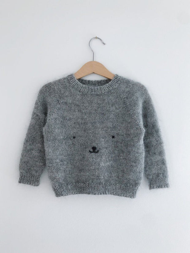 Teddy Bear Sweater for kids by PetiteKnit, No 1 knitting kit Knitting kits PetiteKnit 