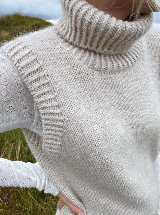 Terrazzo Slipover from PetiteKnit, No 1 + silk mohair knitting kit