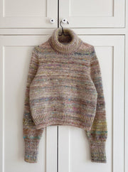 Terrazzo Sweater from PetiteKnit, No 1 + silk mohair knitting kit