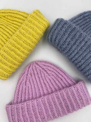 Top Top Beanie by Pastelkollektivet, No 1 + silk mohair knitting kit Knitting kits Pastelkollektivet 