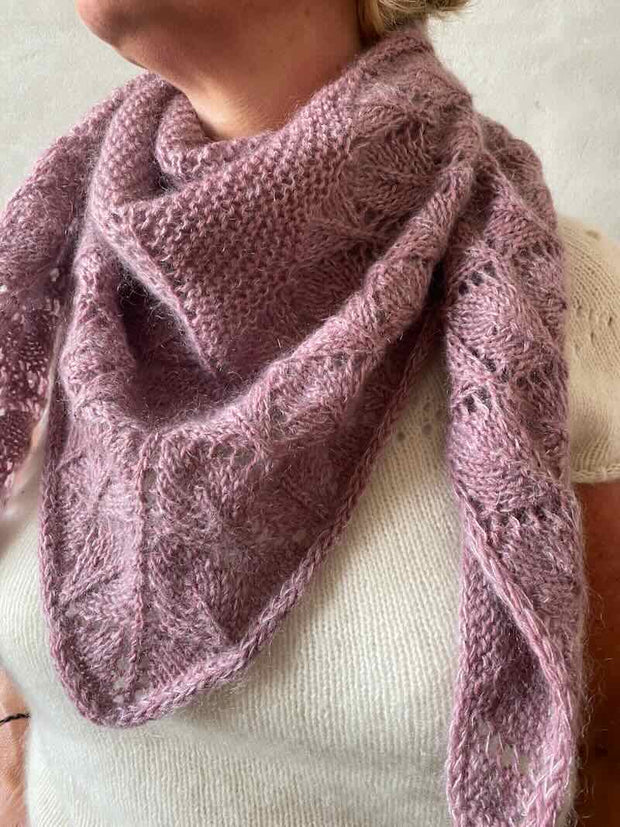 Vadehav shawl by Önling, No 18 + Silk mohair knitting kit knitting kits Inge-Lis Holst 