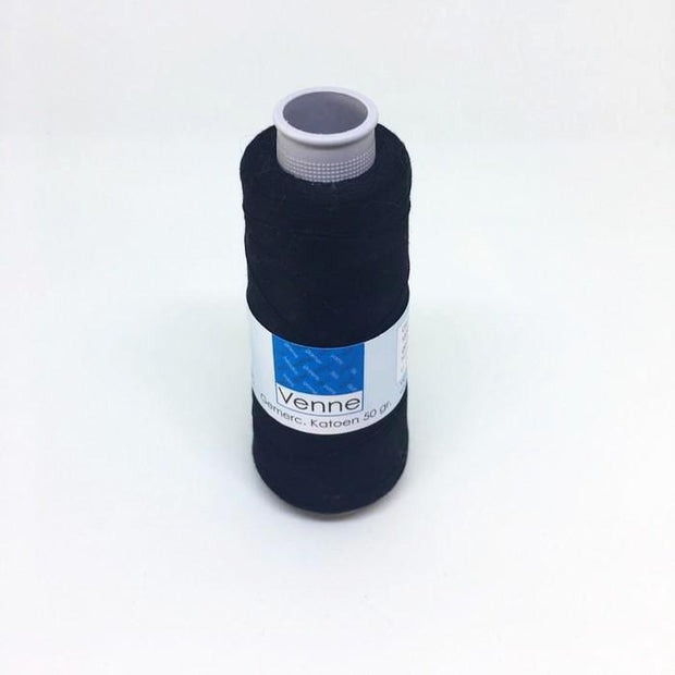 Venne accompanying thread or cotton thread in color black