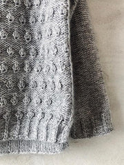 Knitting pattern for Vesterhavet sweater in Önling No 1 and silk mohair detail