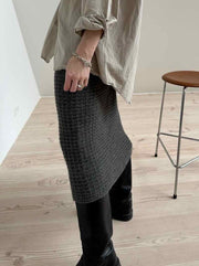 Waffle Loop skirt (long/midi) from Other Loops, No 20 + 8 knitting kit Knitting kits Other Loops 