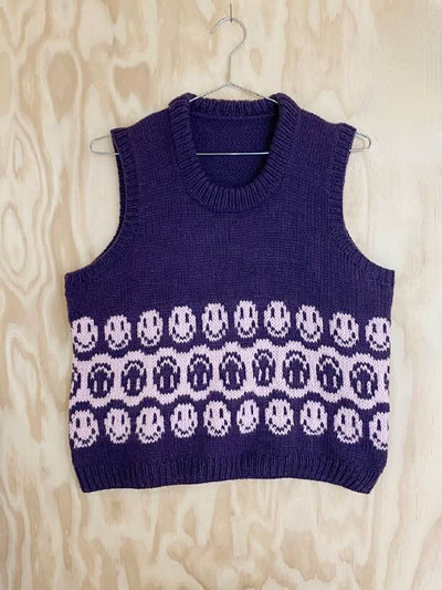 Yin Yang Mood slipover vest by Spektakelstrik, knitting pattern Knitting patterns Spektakelstrik 