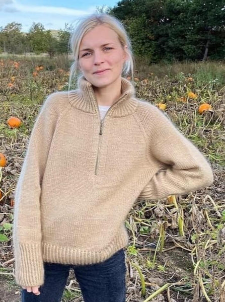 Zipper Sweater by PetiteKnit, No 1 + Silk mohair kit