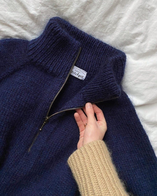 Zipper Sweater - Man - af PetiteKnit, No 1 + No 2 kit Strikkekit PetiteKnit 